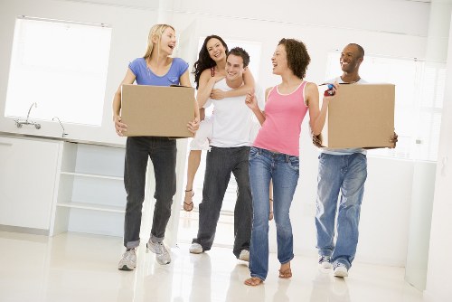 Professional removals and storage service in Northend with moving boxes